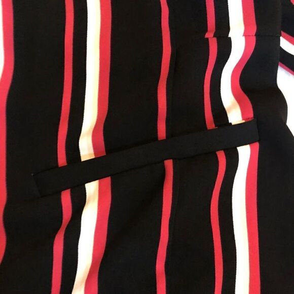 Torrid Open Blazer Size 6X Black Fuchsia Stripe - Picture 6 of 6